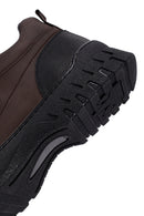 Male Brown Lace-up Nubuck Leather Boots | Derimod