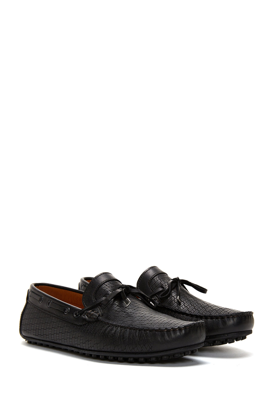 Erkek Deri Baskılı Loafer