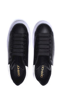 Kadın Beyaz Siyah Kalın Tabanlı Sneaker | Derimod