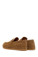 Men's Tan Suede Leather Loafers | Derimod