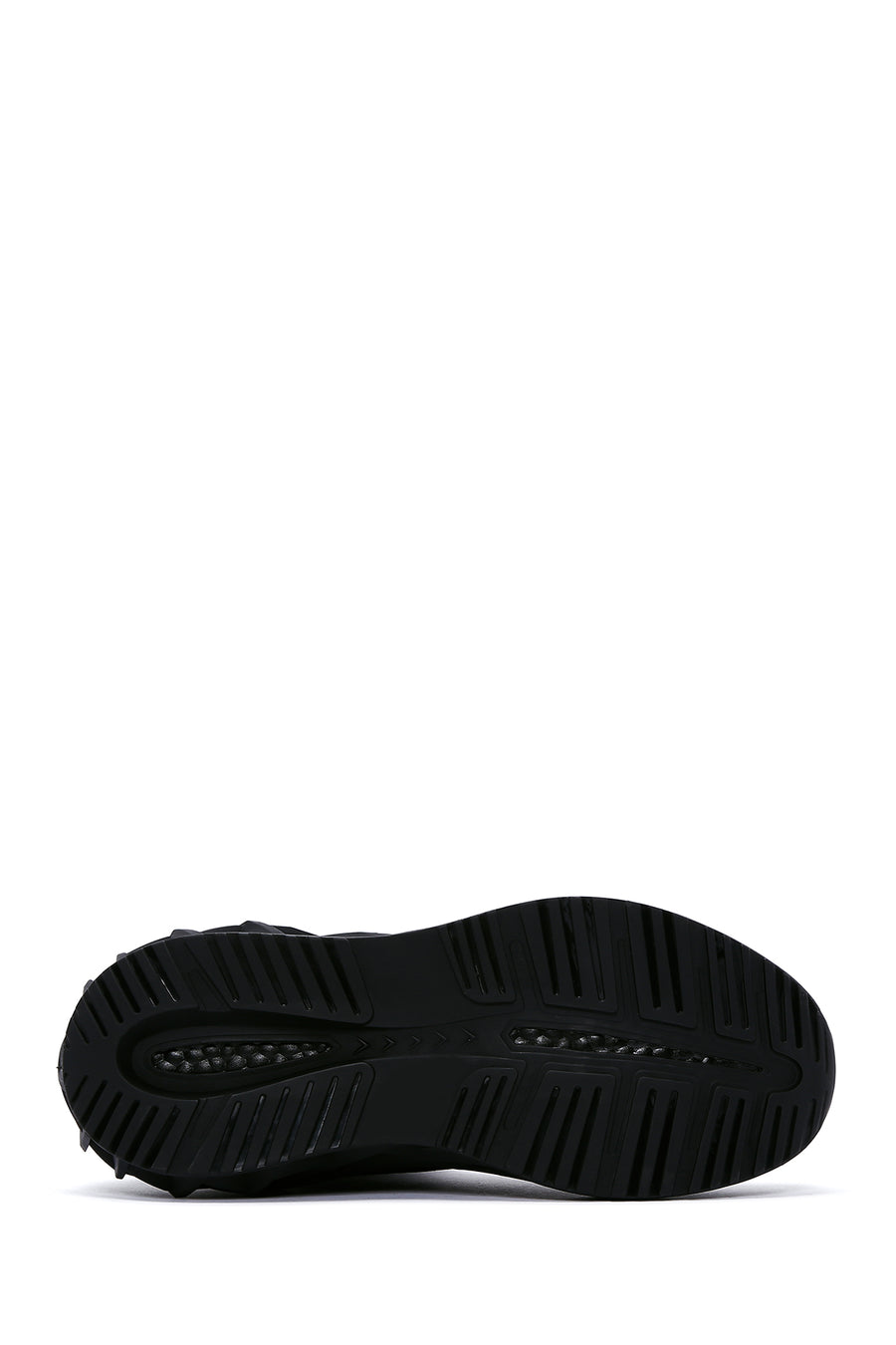 Kadın Siyah Kalın Tabanlı Bilekli Sneaker
