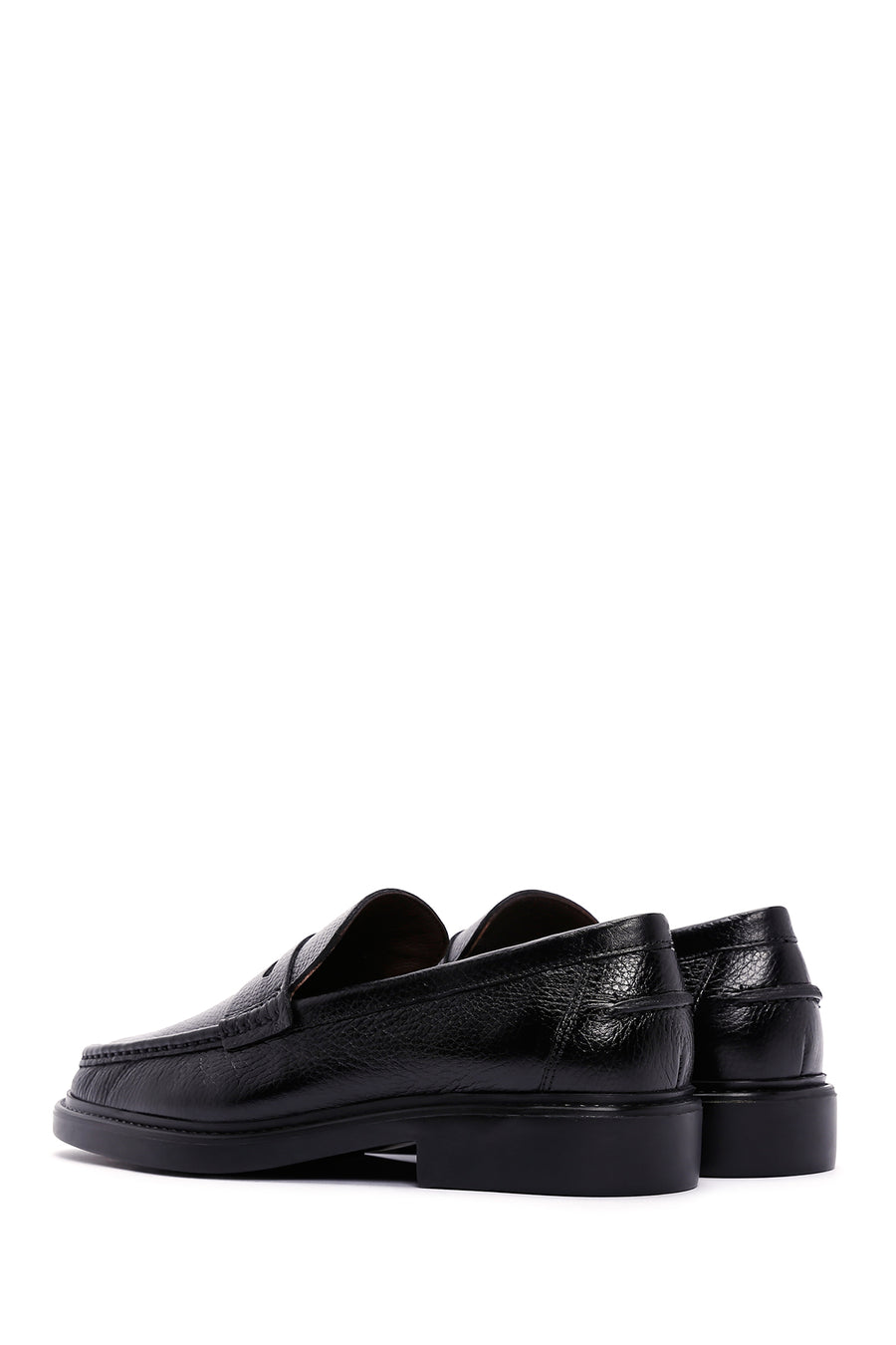 Erkek Siyah Deri Casual Loafer