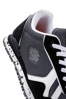 Harley Davidson Kadın Chevelle Siyah Süet Detaylı Sneaker | Derimod