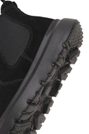 Male Black Thick-Soled Suede Chelsea Boots | Derimod
