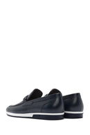 Erkek Lacivert Deri Casual Loafer | Derimod