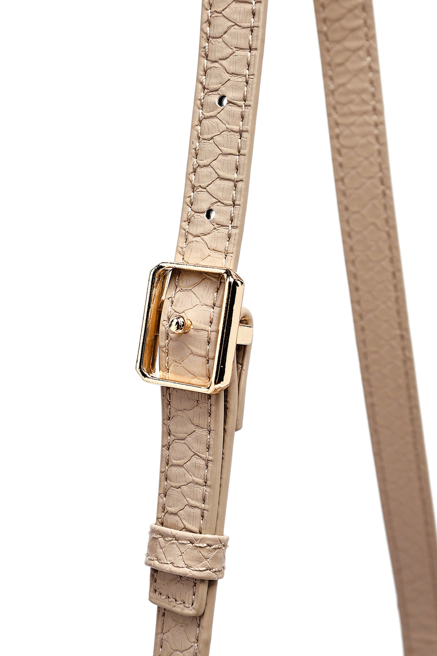 Women's Beige Printed Long Strap Crossbody Bag