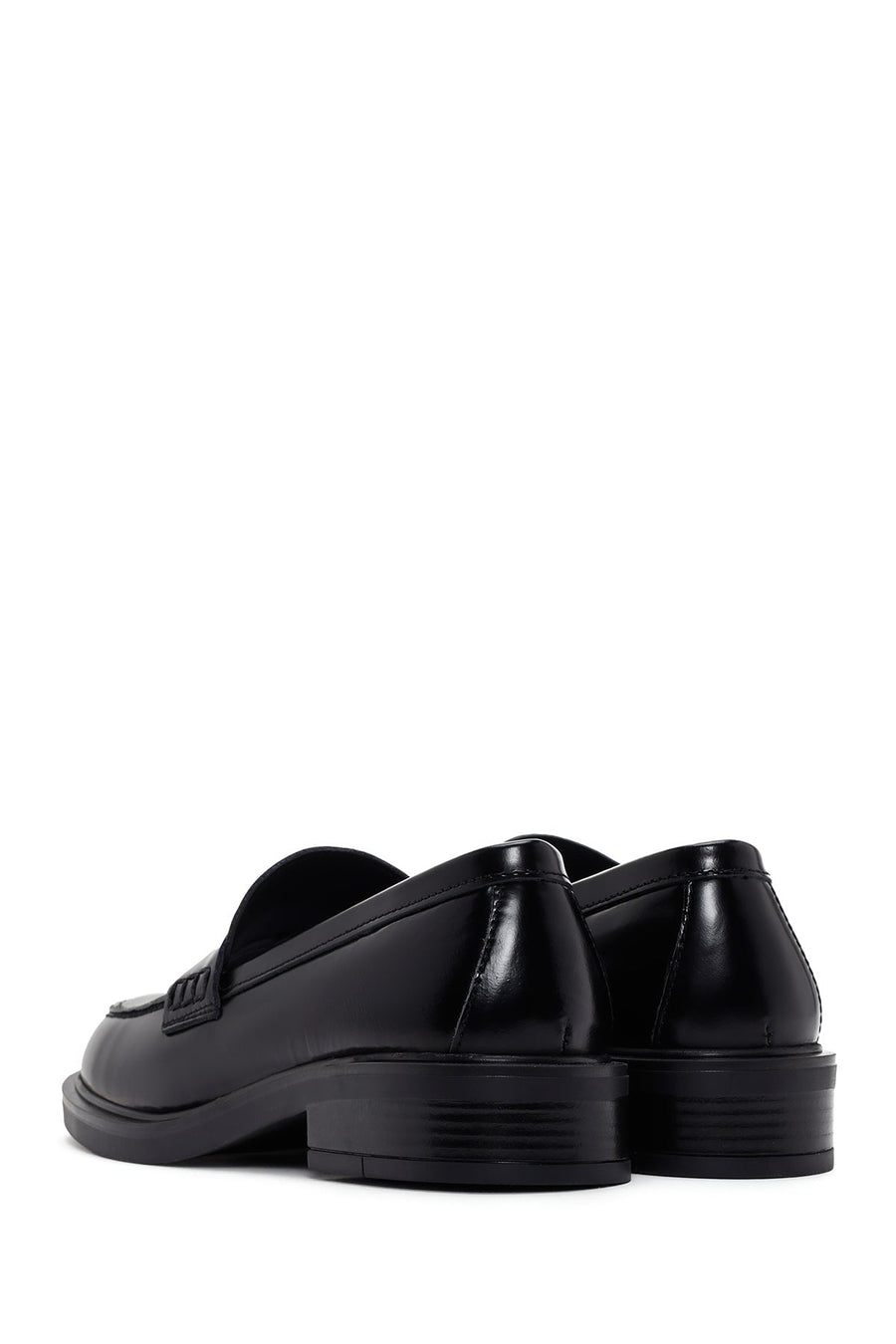 Kadın Siyah Deri Casual Loafer