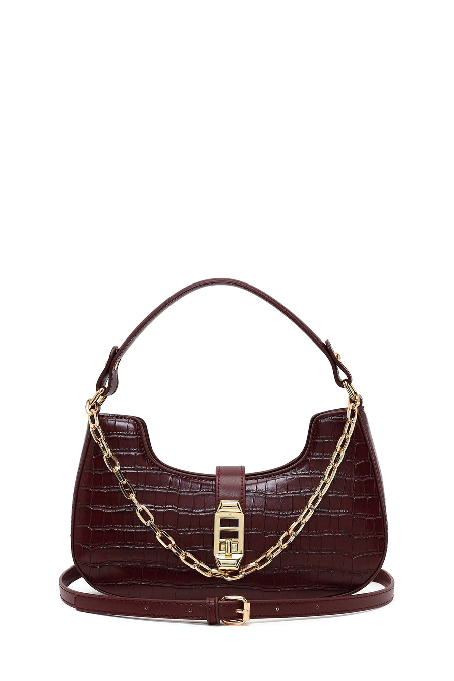 Woman Bardo Long Strap Crocodile-Embossed Shoulder Bag WB20001151 | Derimod