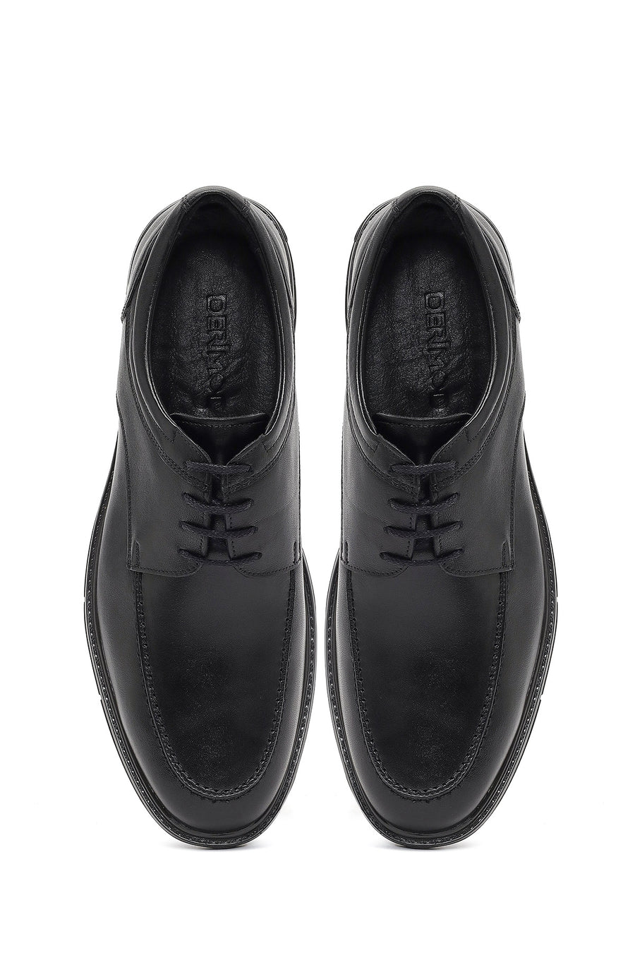 Men's Black Lace-up Leather Casual Shoes