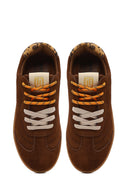 Derimod Studio Kadın Kahverengi Bağcıklı Süet Sneaker | Derimod