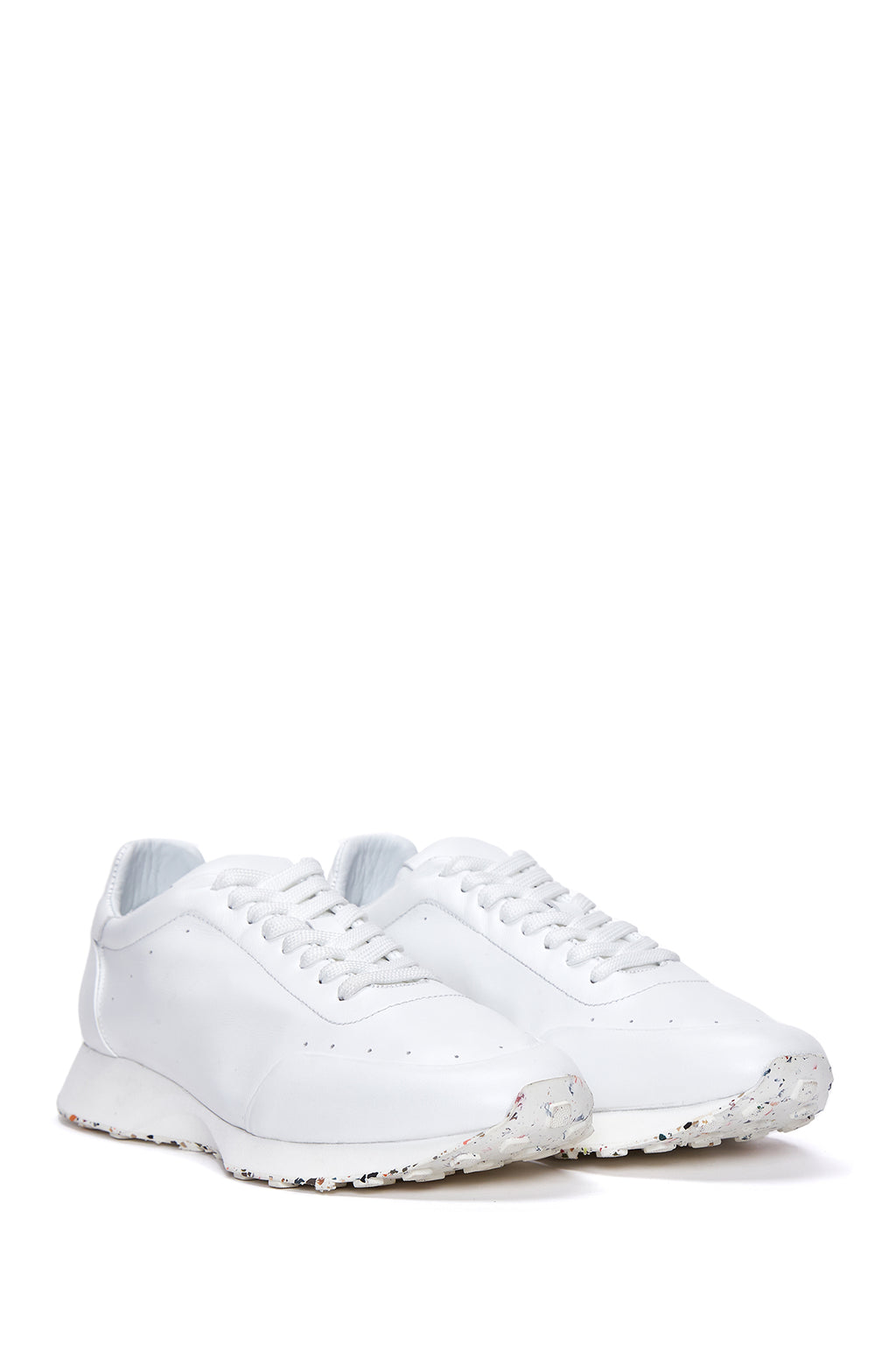 Erkek Beyaz Deri Sneaker