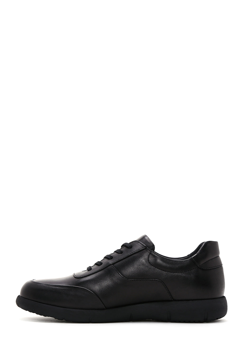 Erkek Siyah Deri Sneaker