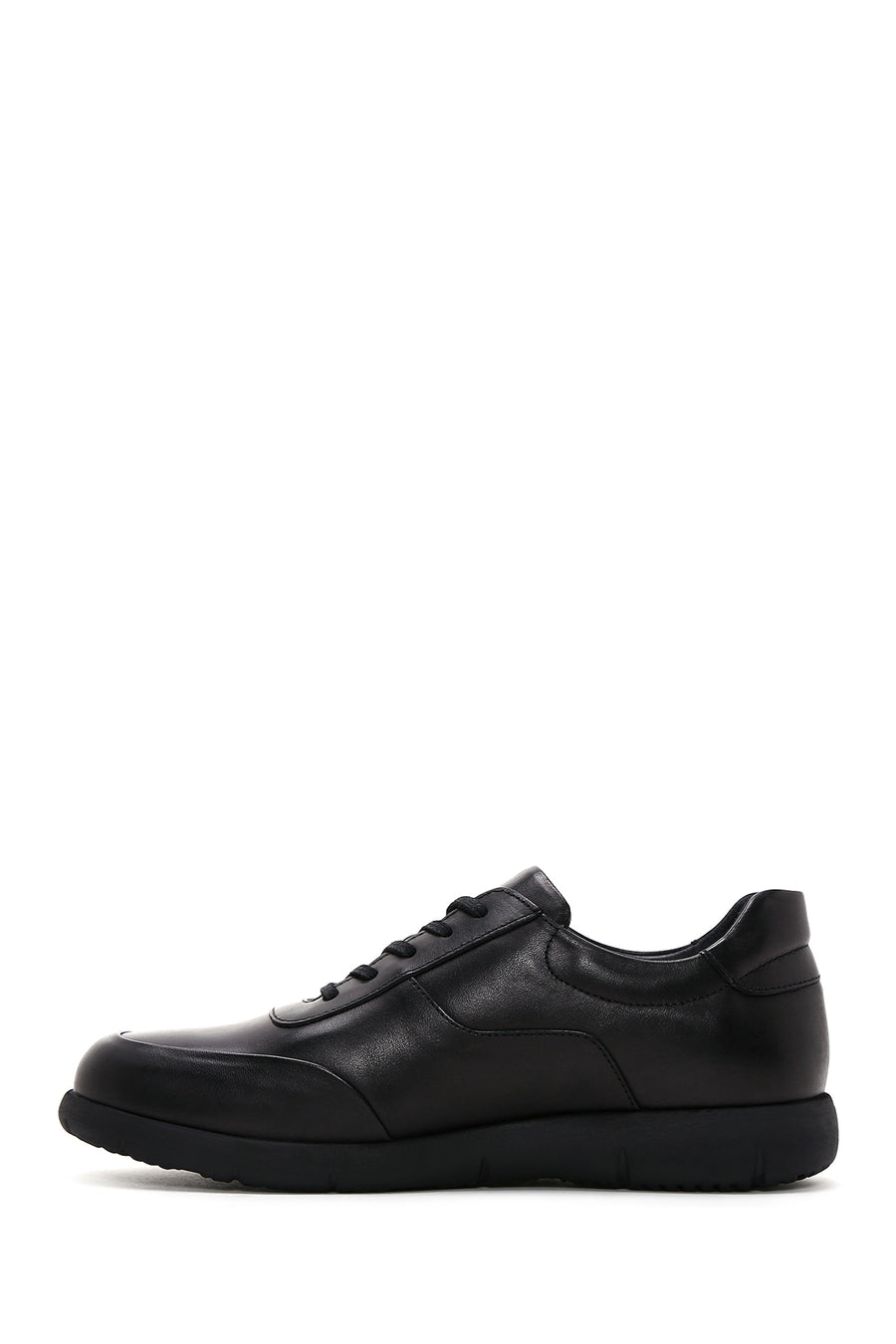 Erkek Siyah Deri Sneaker