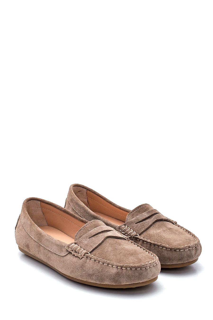 Kadın Deri Süet Loafer