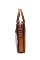 Men's Tan Long Strap Briefcase | Derimod