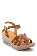 Women's Crocodile Patterned Sandals | Derimod