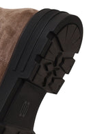 Male Mink Thick-Soled Suede Casual Chelsea Boots | Derimod