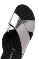 Women's Silver Comfort Slippers | Derimod