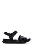 Kadın Siyah Deri Comfort Sandalet | Derimod