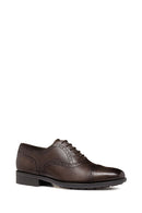 Geox Men's Brown Walk Pleasure F Lace-Up Leather Classic Shoes | Derimod