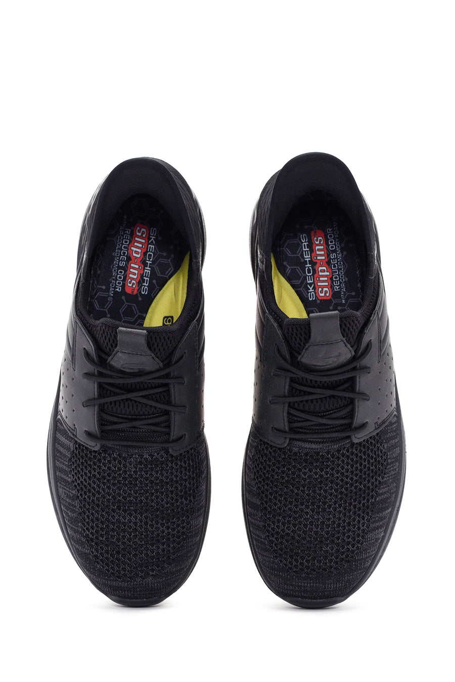 Skechers Men's Black Slade - Ocon Lace-Up Sports Sneaker