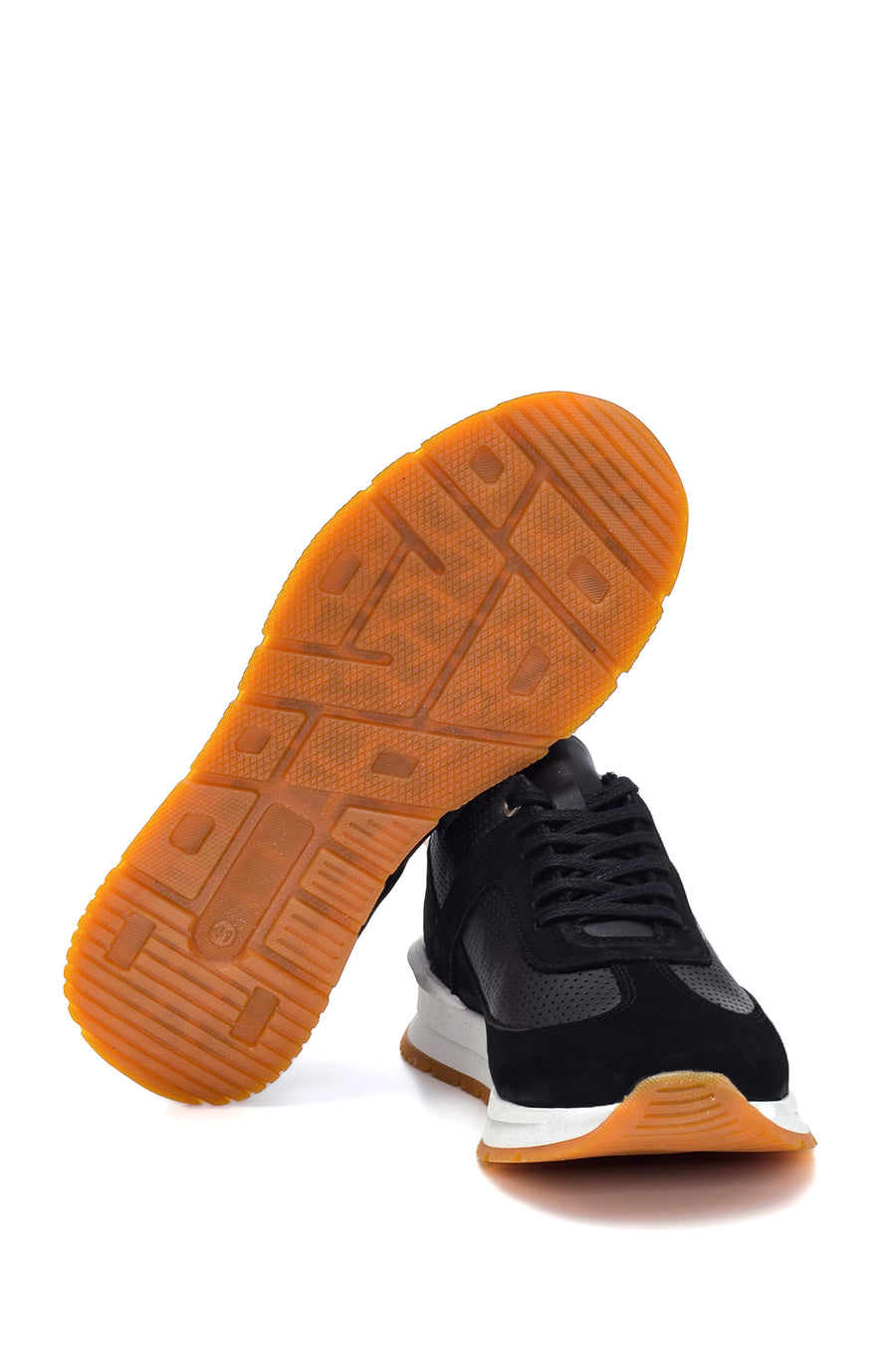 Erkek Deri Süet Detaylı Sneaker