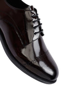 Men's Burgundy Lace-Up Leather Classic Shoes | Derimod
