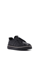 Erkek Siyah Deri Sneaker | Derimod