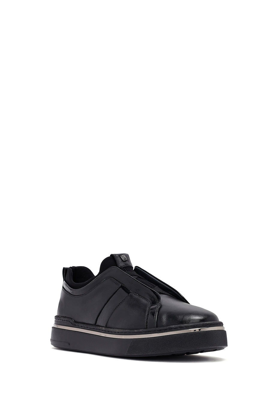 Erkek Siyah Deri Sneaker
