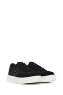 Woman Black Lace-Up Sneakers | Derimod