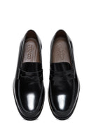 Erkek Siyah Rugan Deri Klasik Loafer | Derimod