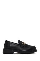 Kadın Siyah Tokalı Maskülen Loafer | Derimod