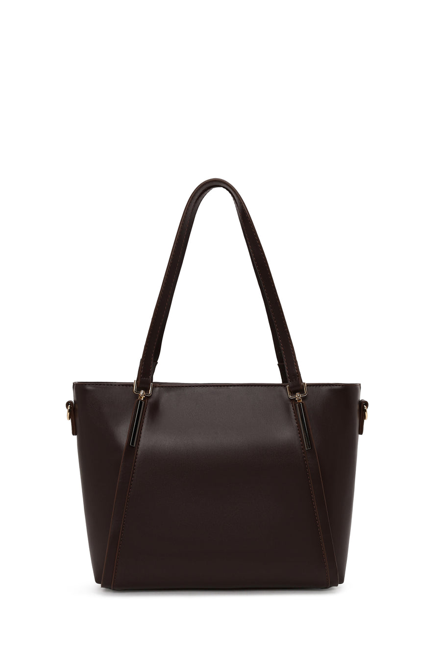 Woman Brown Long-Strap Classic Shoulder Bag