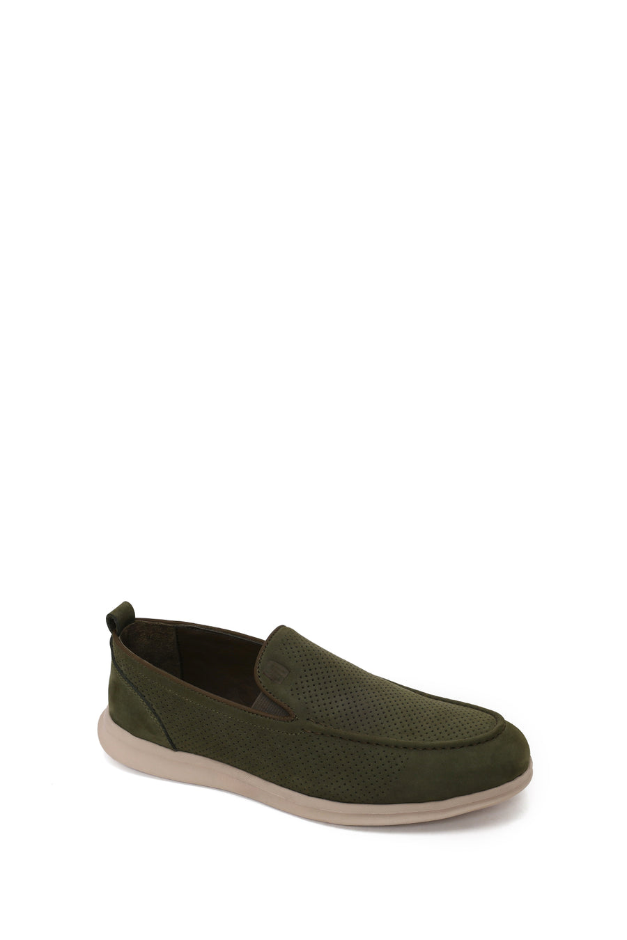 Male Khaki Nubuck Leather Loafer