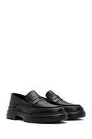 Erkek Siyah Deri Casual Loafer | Derimod