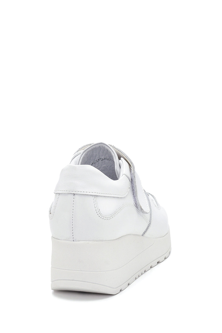 Kadın Beyaz Deri Dolgu Topuk Sneaker