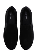 Kadın Siyah Deri Comfort Dolgu Topuklu Loafer | Derimod