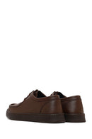Male Brown Lace-up Leather Casual Shoes | Derimod
