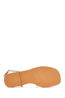 Women's Gold Metallic Flip Flop Sandals | Derimod
