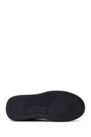 Male Black Lace-Up Thick-Soled Leather Sneaker | Derimod