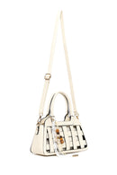 Woman Cream Long-Strap Knitted Mini Shoulder Bag | Derimod