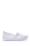 Women's Leather Loafer with Stitching Detail | Derimod
