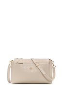 Woman Cream Printed Long-Strap Crossbody Bag | Derimod