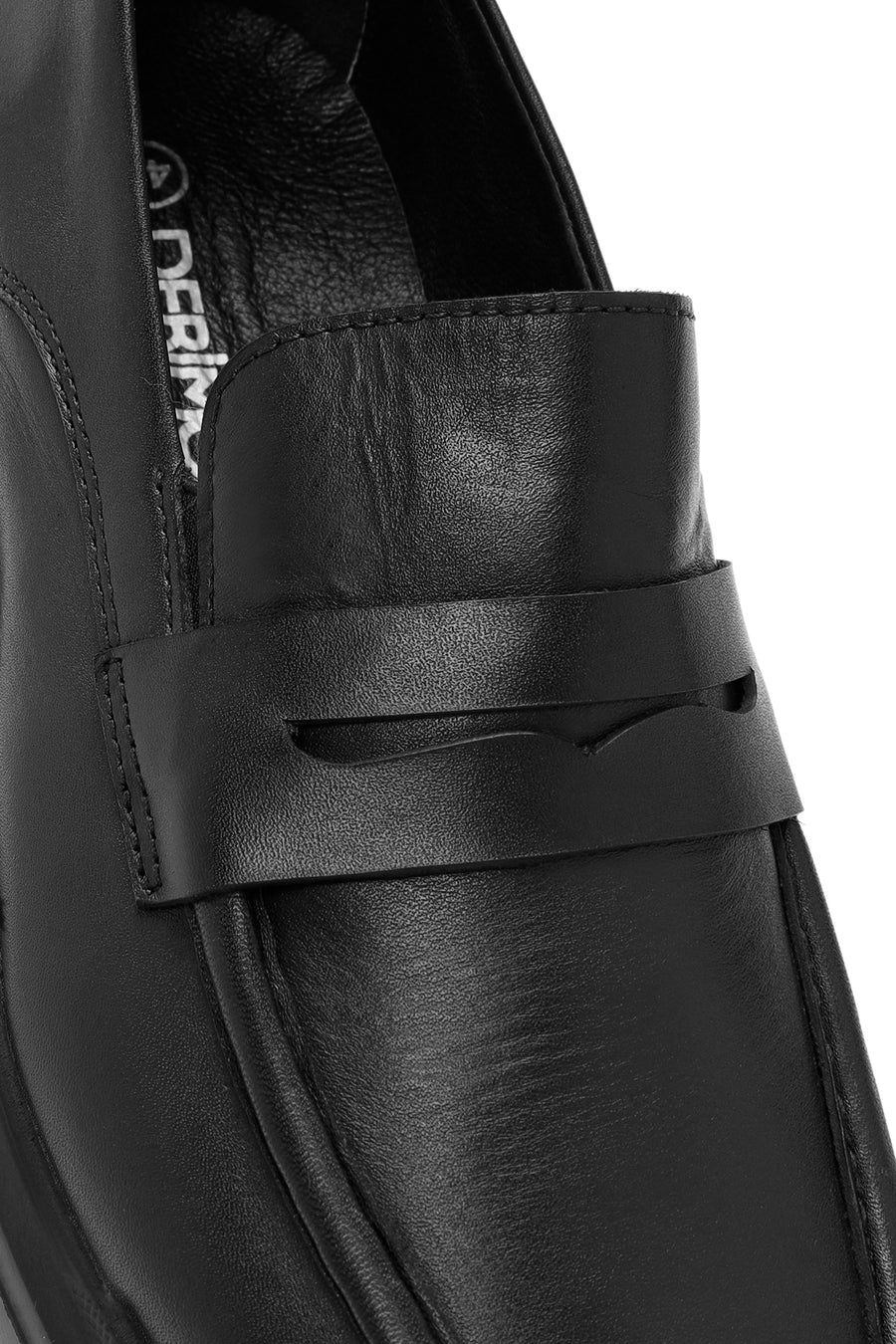 Erkek Siyah Deri Casual Loafer