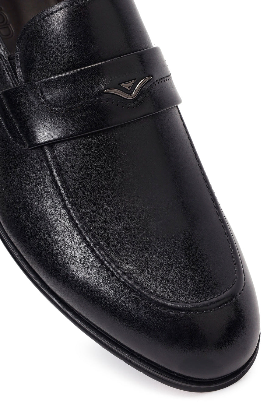 Derimod Black Erkek Siyah Deri Klasik Loafer