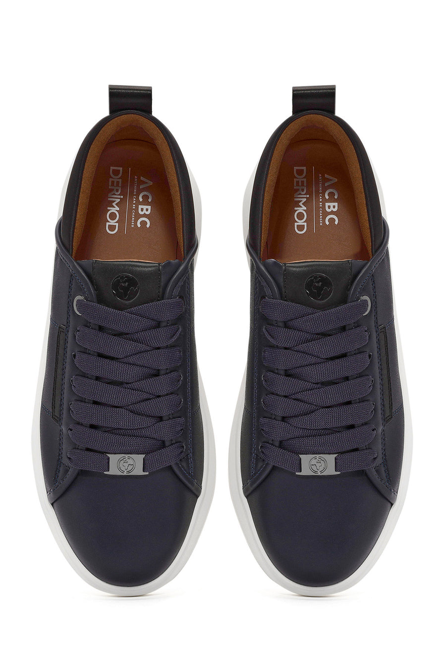 ACBC x Derimod Men's Navy Lace-Up Sneakers