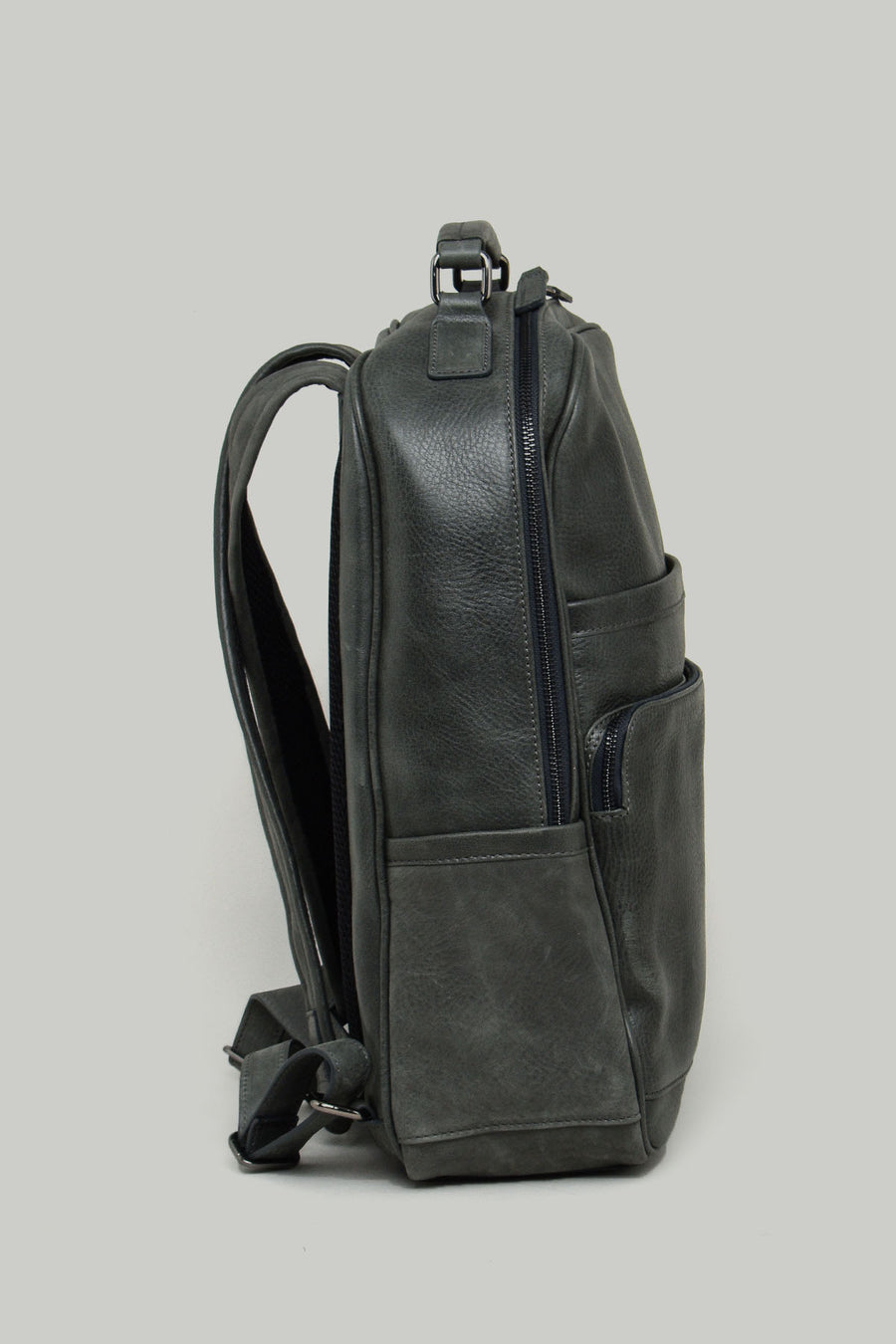 Anthracite Men's Leather Backpack