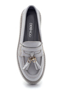Kadın Deri Püskül Detaylı Loafer | Derimod