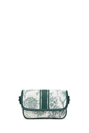 Woman Green Printed Mini Crossbody Bag | Derimod