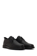 Male Black Lace-up Leather Casual Shoes | Derimod